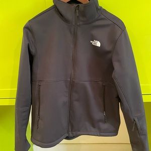 Womens The North face zip up windwall jacket. Size large. Black